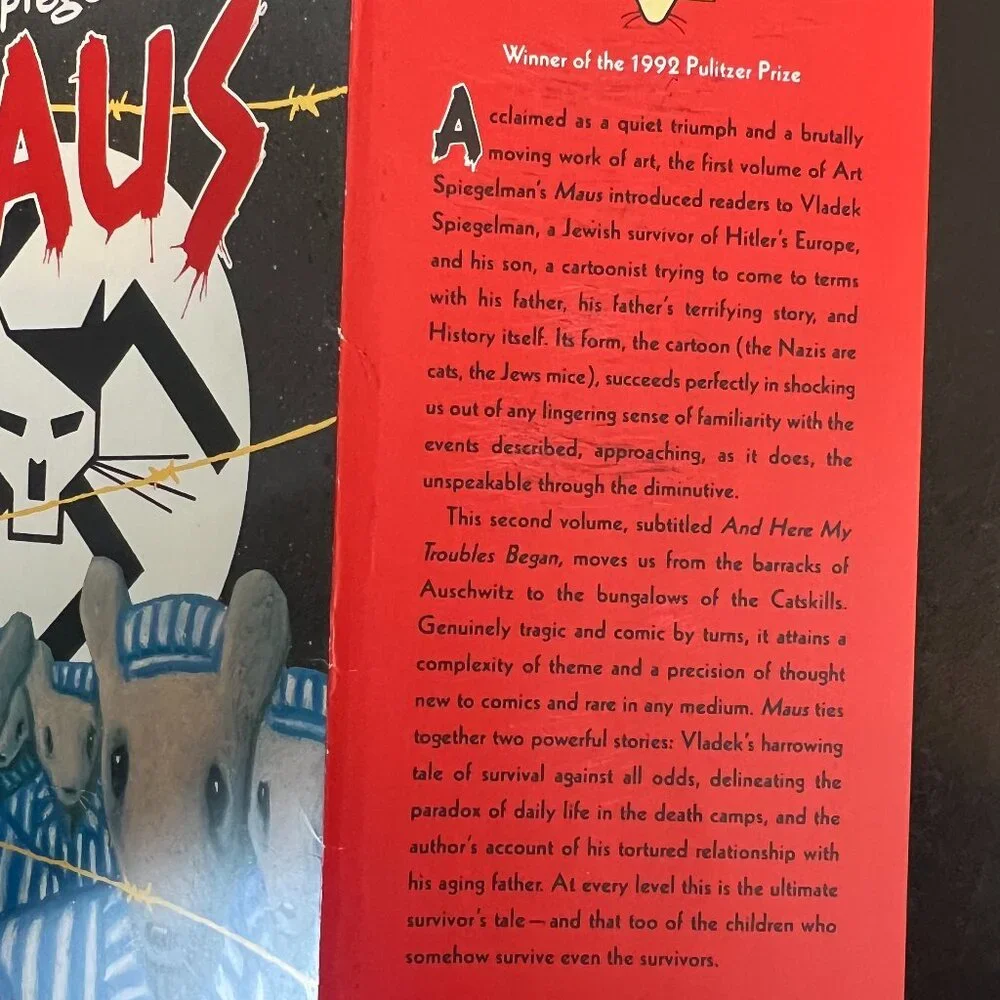 Maus II: A Survivor’s Tale by Art Spiegelman Graphic Novel Holocaust YA Book